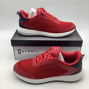 STROLL Performance Knit Sneakers Golf‎ Shoes Mens US 10 Red White Blue New
